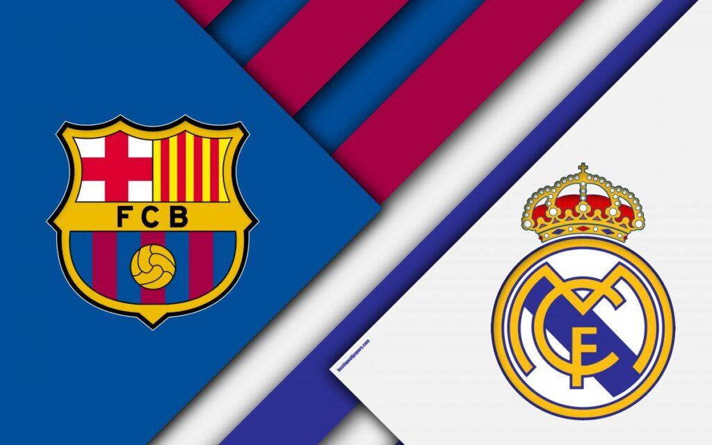 fc barcelona vs real madrid el clasico 4k logos emblems 1200x750 1